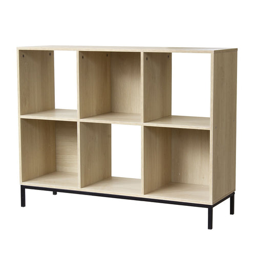 Calicosy - Opbergplank met 6 vakken - 29.8x93.5x72.6 cm