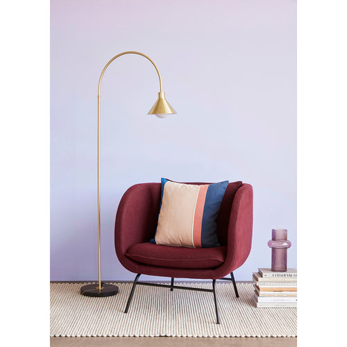 Hübsch vloerlamp Pipe - glas/ijzer/marmer - 60xh168cm, e27 - vtwonen shop