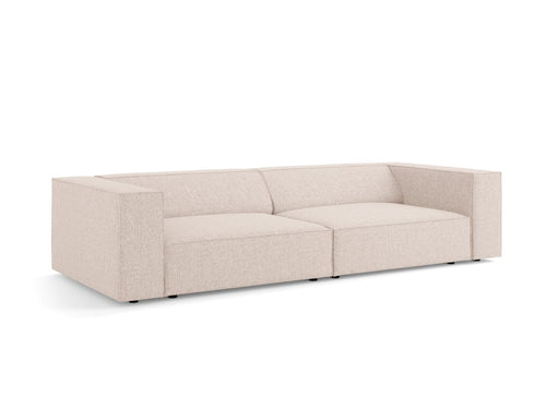 Cosmopolitan Design Bank Arendal 4-zits, chenille, beige - 102x244x70cm