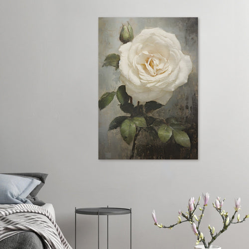 Artfulprints  White rose   poster 30x40 cm - vtwonen shop
