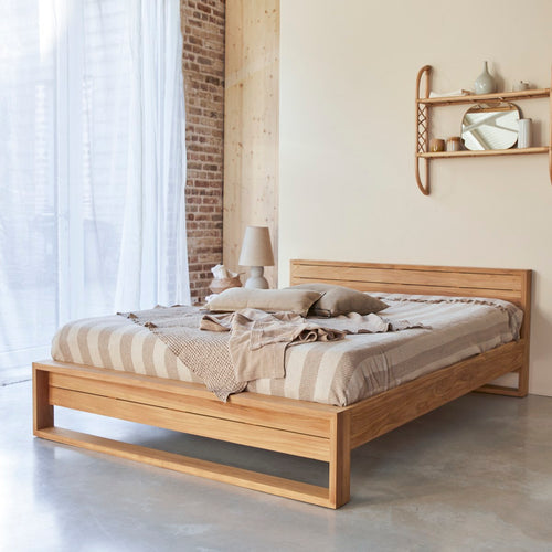 Tikamoon Bed van massief teakhout 160 x 200 cm - Naturel - vtwonen shop