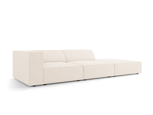 Cosmopolitan Design Rechte bank Arendal 4-zits, chenille, lichtbeige - 102x262x70cm