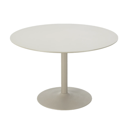 Artichok Richie houten eettafel beige - metalen onderstel - Ø120 cm