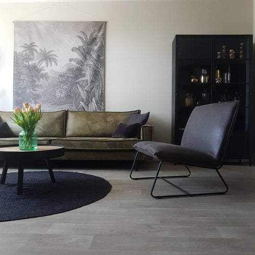 Mrcarpet Rond jute vloerkleed Zwart/Antraciet 240cm - vtwonen shop