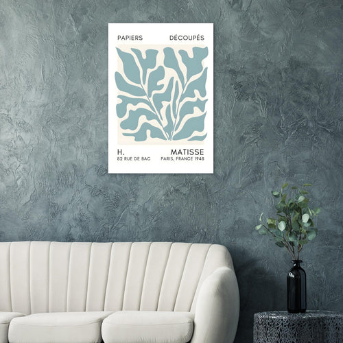 Artfulprints  Matisse – Seabed shapes turquoise   poster 70x100 cm - vtwonen shop