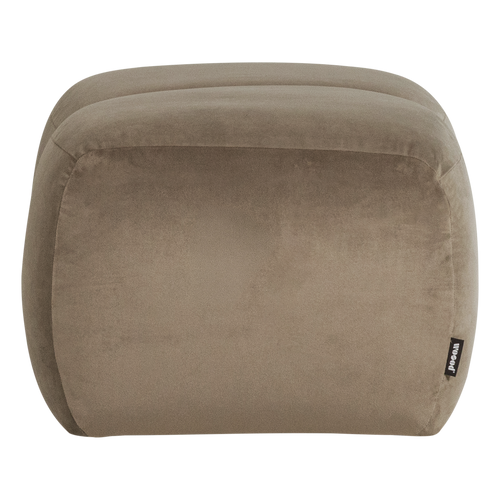 WOOOD poef Mojo - Velvet - Khaki - 45x84x64