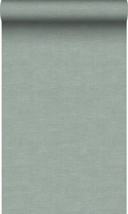 Origin Wallcoverings behang linnenstructuur celadon groen - 0,53 x 10,05 m - 347633 - vtwonen shop