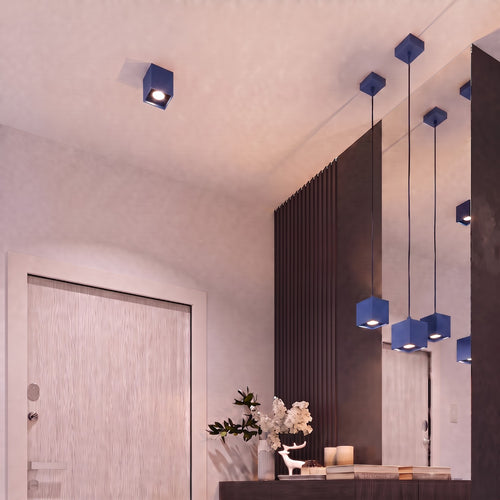 Sollux Lighting Wandlamp QUAD 1 ultramarijn - 10x12x10cm