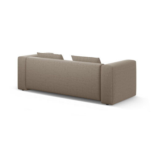Cosmopolitan Design - Slaapbank met opbergdoos Verona 3-zits, structurele stof zand - 98x252x85cm
