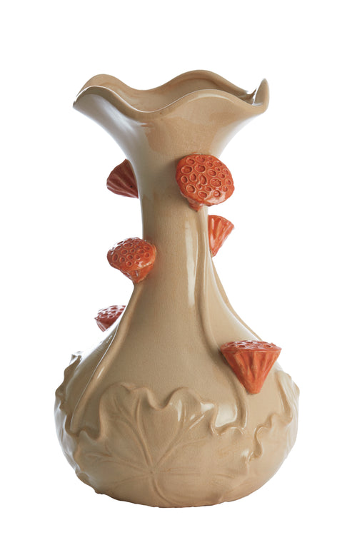 Light & Living vaas ODALI - Ø24x40cm - wit - vtwonen shop