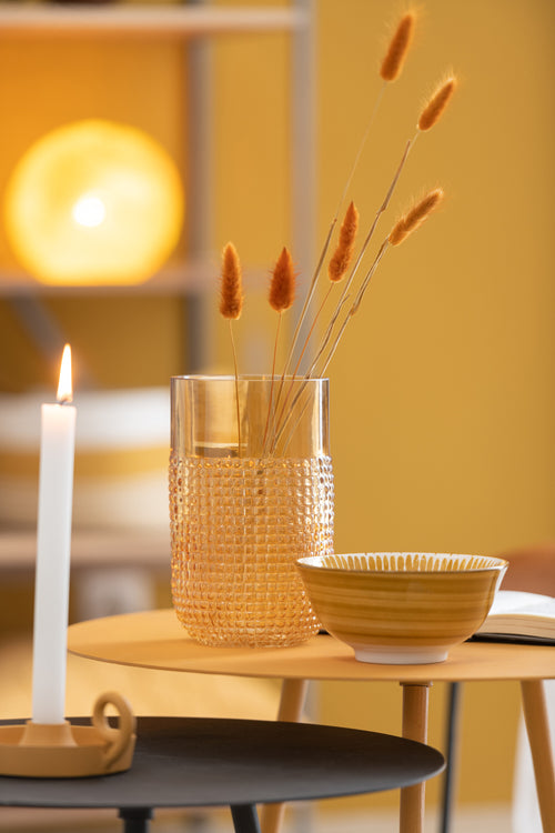 J-Line droogbloemen - Bundel Hazenstaart - gedroogd pluim - oranje - vtwonen shop