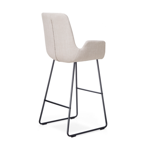 Nolon Nino-Eef Barkrukken Set van 2 - Beige - Zwart - 75 cm