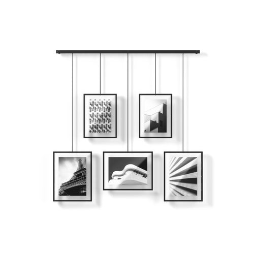 Umbra set met fotolijsten (5) Exhibit - 79 x 3 x 43 cm - Zwart
