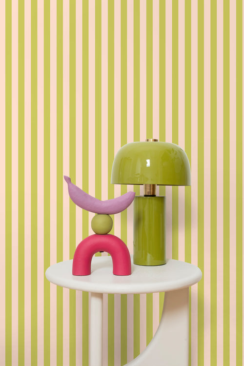 ESTAhome behang strepen geel en groen - 50 x 900 cm - 131569 - vtwonen shop