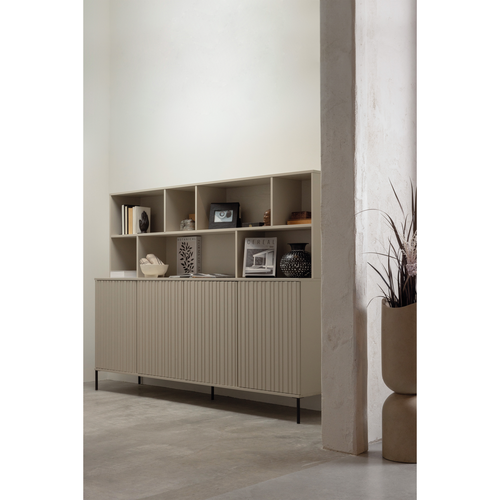WOOOD dressoir New Gravure - Grenen - Dust - 85x200x44