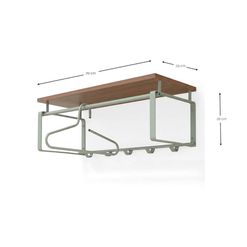Spinder Design kapstok Rex 3 - Dusty Green - 5 haken