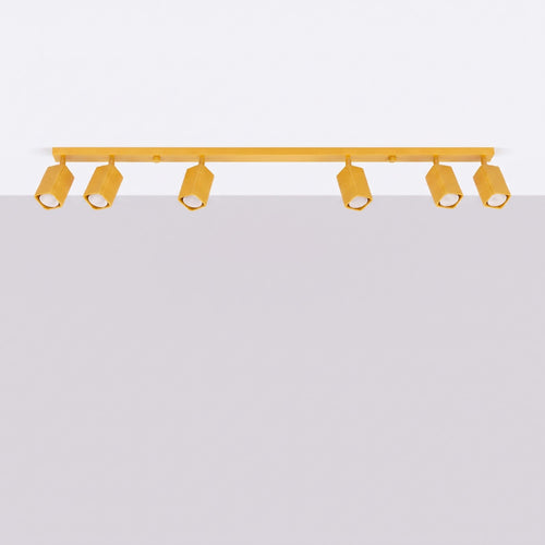 Sollux Lighting Plafondlamp RAYO 6L geel - 117x6x16,5cm