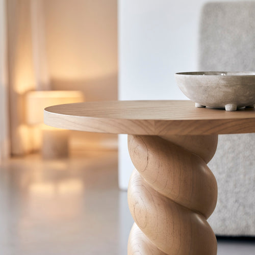 Tikamoon Bijzettafeltje in mindi, crème - Beige - vtwonen shop