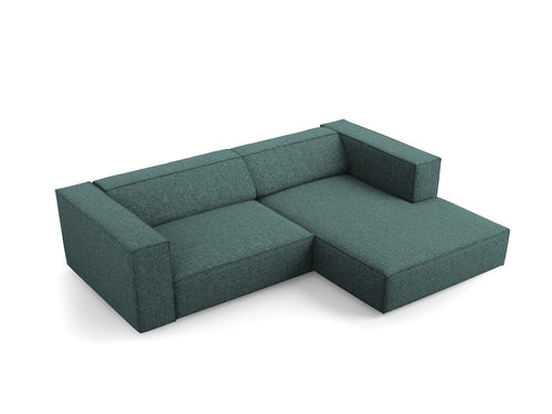 Cosmopolitan Design rechter hoekbank Arendal 3-zits, chenille, olie - 166x224x70cm