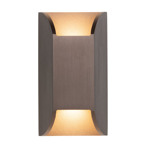 Atmooz wandlamp Dahlia - geborsteld brons - 9 x 7 x H 16 cm - geïntegreerde led