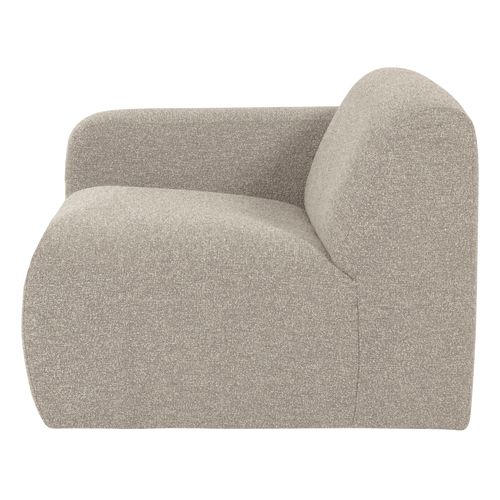 WOOOD 1-zits bank arm links Mojo Base - Bouclé - Beige - 74x105x97