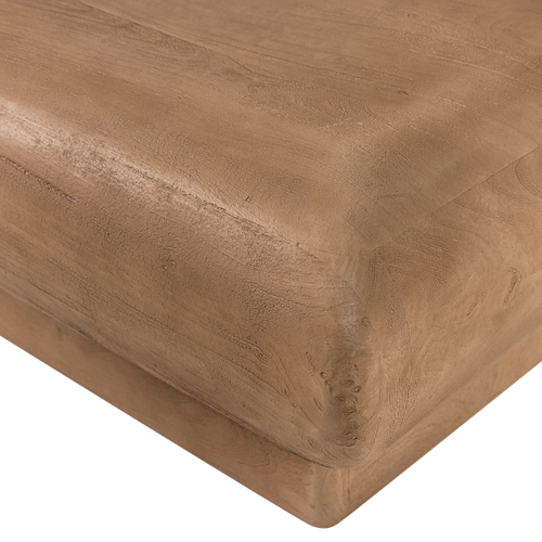 WOOOD salontafel Rimea - Mangohout - Lichtbruin - 31x80x80