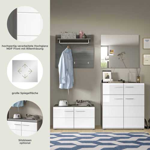 Furnilux Salsa Garderobe / Salsa Entree Meubelset - 192cm x 175cm x 37cm - vtwonen shop