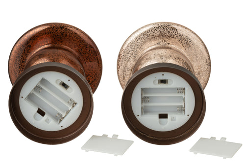 J-Line LED-lamp paddenstoel - 2 stuks - vtwonen shop