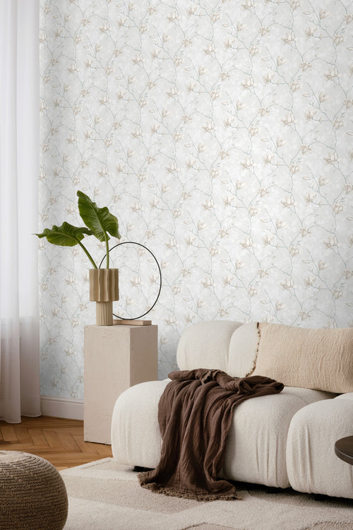 Borastapeter behang magnolia beige - 53 cm x 10.05 m - 660434 - vtwonen shop