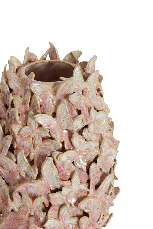 Light & Living vaas MARIPOSA - Ø17x26cm - roze - vtwonen shop