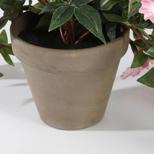 Mica Decorations Petunia Kunst Hangplant in Bloempot Stan - L25 x B45 x H50 cm - Roze