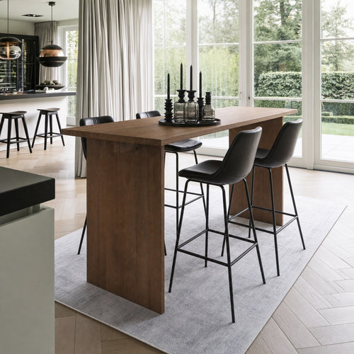 DÉJA Living Bartafel Soto - Donkerbruin Hout - 180x70x105cm