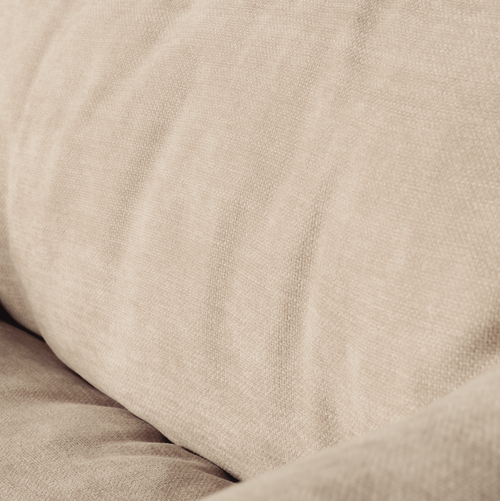 WOOOD 1-zits met arm rechts Baggy - Geweven Chenille - Zand - vtwonen shop