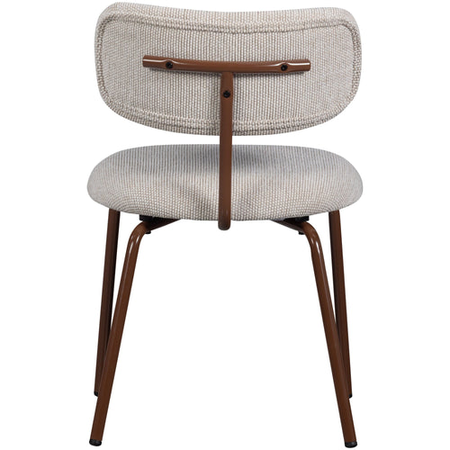 WOOOD eetkamerstoelen Travis - Polyester - Off White - Set van 2 - vtwonen shop