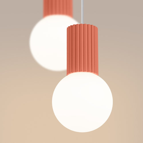 Sollux Lighting Hanglamp HALO 2P perzik - 15x15x120cm