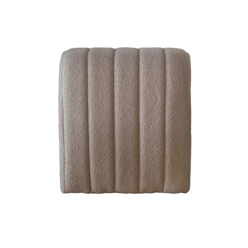 Giga Meubel Poef Sera - Taupe - Bouclé - 41x38x45cm - vtwonen shop