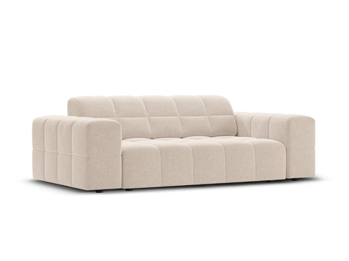Cosmopolitan Design Bank Chicago 2-zits, chenille beige - 102x178x78cm