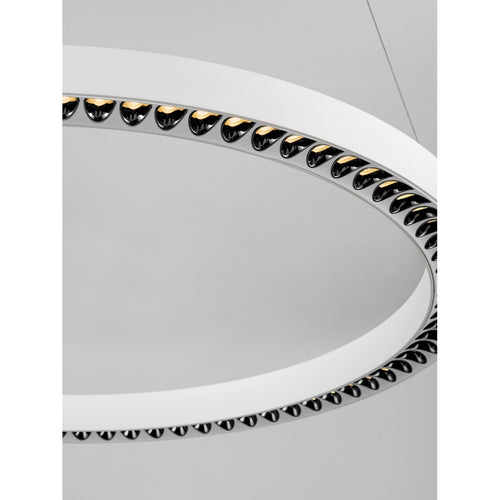 Nova Luce DEOS Geïntegreerde LED-hanglamp voor plafond, zandwit, Triac dimbaar, 27W, 2083lm, 3000K