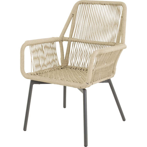 Lesli Living bistrostoel Silas - beige - 64x69x92cm - set van 4