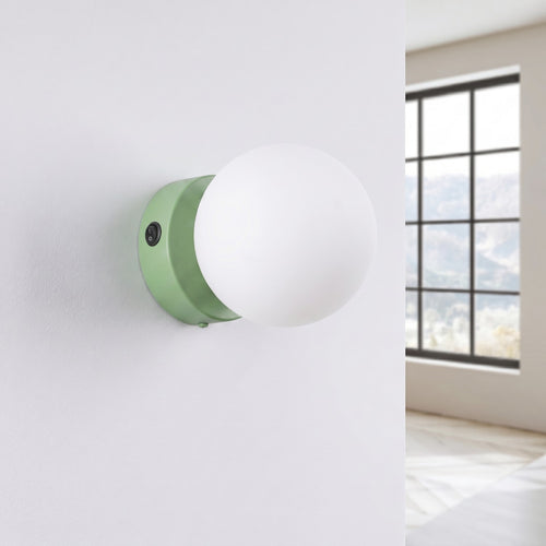 Sollux Lighting Wandlamp YOLI 1 salie met schakelaar - 12x14x12cm