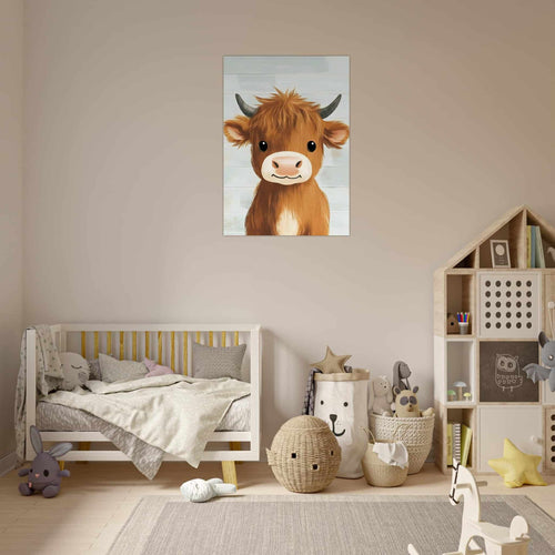 Artfulprints  Vriendelijke hooglander   poster A4 21x29.7 cm - vtwonen shop