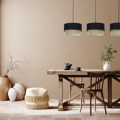 bpskoncept hanglamp Light Line - jute & zwart
