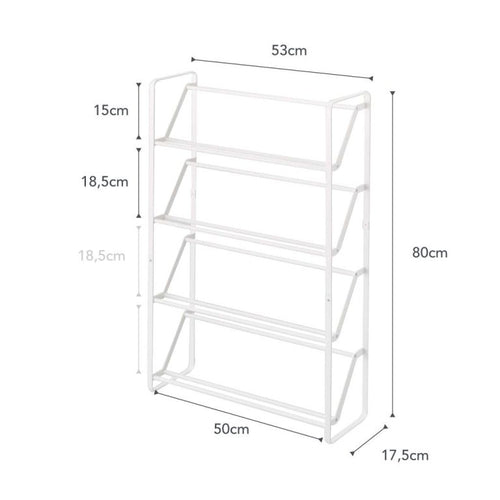 Yamazaki Schoenenrek - 4 niveaus - Slim - Wit - vtwonen shop