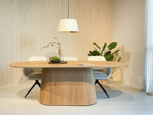 Livingfurn eetkamertafel Novero - bruin - 110x230x76