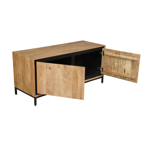 StarFurn Tv-meubel RichWood - Naturel Hout - 120x45x55cm