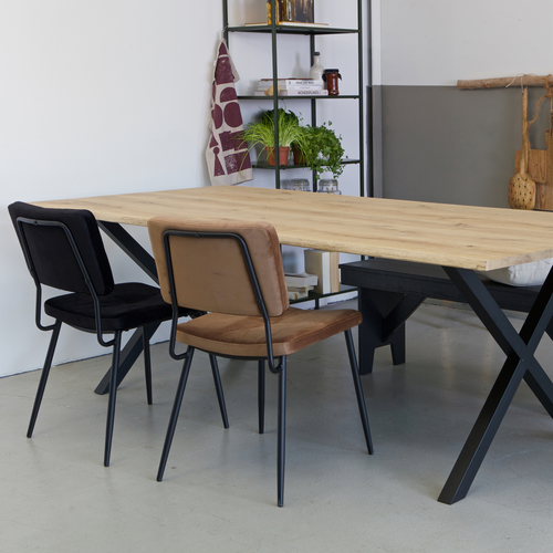 WOOOD x-poot 1 stuks Tablo - Metaal - Zwart - 72x79x10 - vtwonen shop