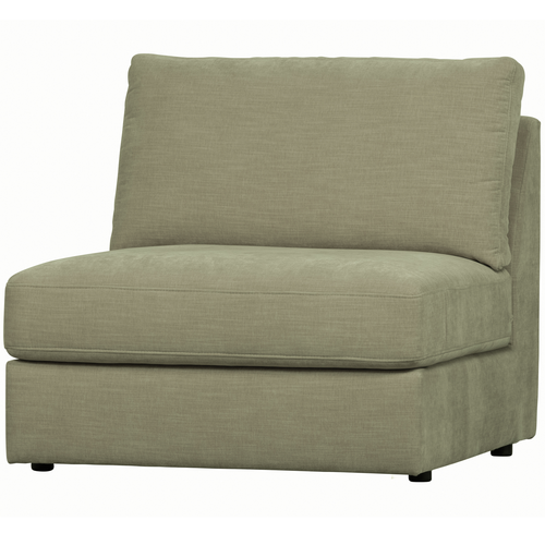 vtwonen 1-zits bank element zonder arm Family- Polyester - Groen - 85x90x98