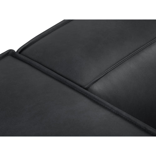 Cosmopolitan Design - Bank Turin 2-zits, echt leer blauw - 100x212x68cm
