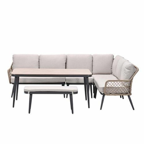 Garden Impressions lounge dining set R Kalibo desert sand - 6-delig