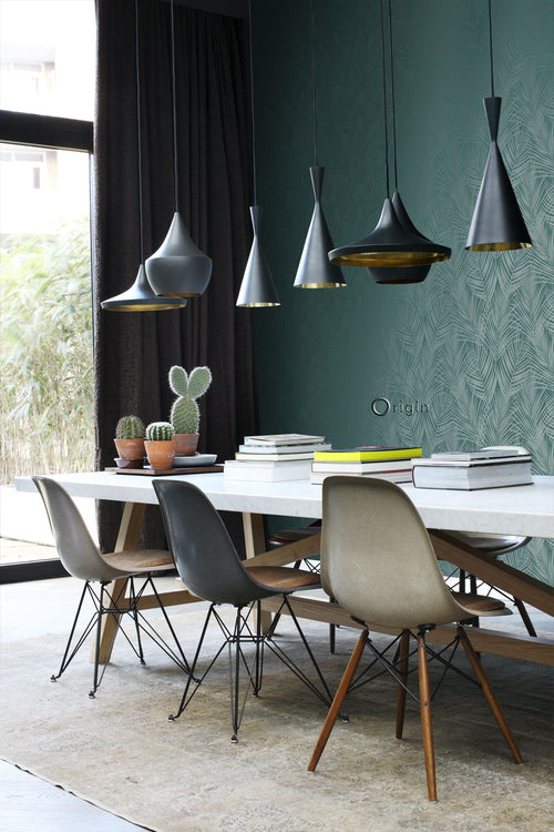 Origin Wallcoverings behang palmbladeren smaragd groen - 53 cm x 10.05 m - 347710 - vtwonen shop